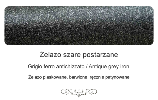 Żelazo szare postarzane